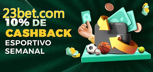 10% de bônus de cashback na 23bet.com